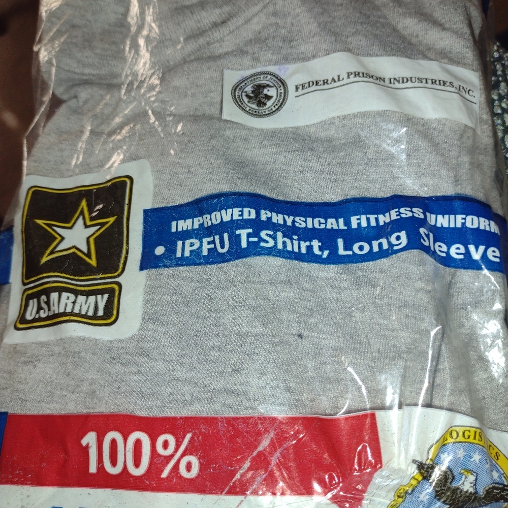 Military Mens Tee Shirt Army Gray New